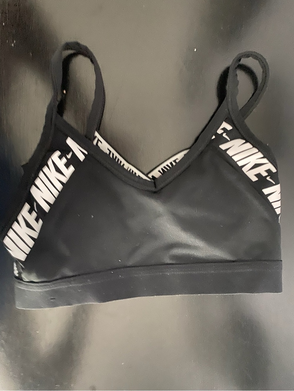 Nike Dri-FIT Light Support Sports Bra Black White Women’s XS